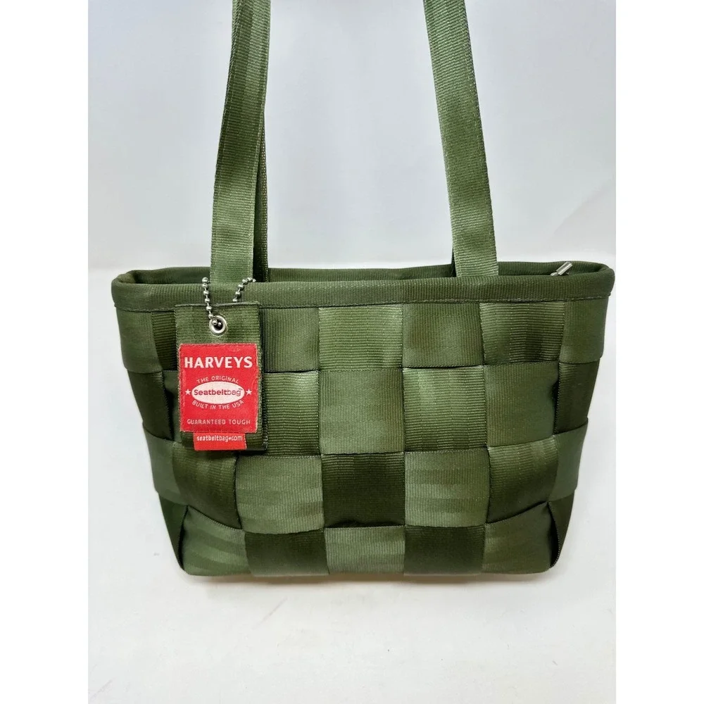 Harveys Original Y2K Double Strap Shoulder Seat Belt Bag Green